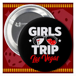 Badge Rond 5 Cm Voyage des filles Las Vegas Vacances des filles Vo