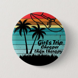 Badge Rond 5 Cm Voyage des filles moins cher que la thérapie 2021,