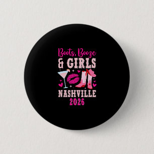 Badge Rond 5 Cm Voyage drôle de filles à Nashville 2026 Vacances e