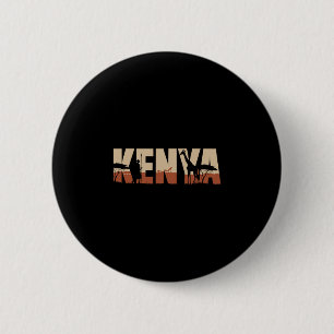 Badge Rond 5 Cm Voyage en Afrique pour des vacances avec la faune 