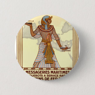 Badge Rond 5 Cm Voyage en Egypte vintage