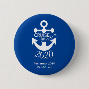 Badge Rond 5 Cm Voyage en famille de groupe de croisière personnal