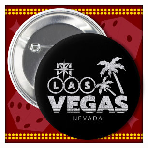Badge Rond 5 Cm Voyage en famille Souvenir Las Vegas Vacances