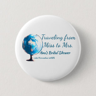 Badge Rond 5 Cm Voyage enterrement de vie de jeune fille ajouter n