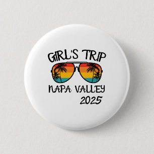 Badge Rond 5 Cm Voyage entre filles dans la vallée de Napa 2025 Va