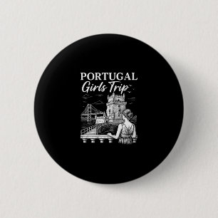 Badge Rond 5 Cm Voyage Filles Portugal Ville Vacances 