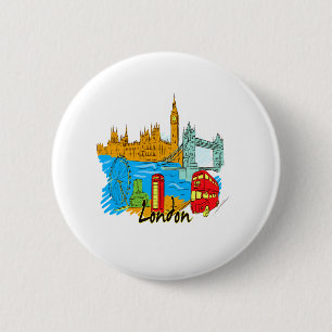 Badge Rond 5 Cm voyage image.png de ville de Londres
