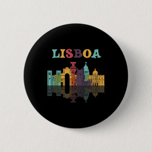 Badge Rond 5 Cm Voyage Lisboa Portugal Vacances Famille européenne