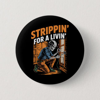 Badge Rond 5 Cm Voyage Pour Une Vie Drôle Skeleton Electrician Lov