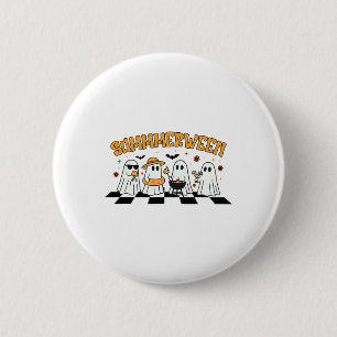 Badge Rond 5 Cm Voyage Summerween Drôle Été Mignon Fantôme Famille