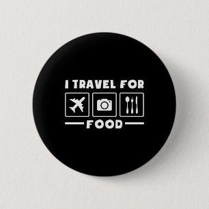 Badge Rond 5 Cm Voyageur Vol Vacances Voyage Je Voyage Pour Nourri