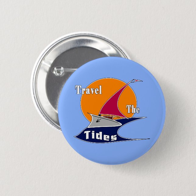 Badge Rond 5 Cm Voyez les marées (Devant & derrière)