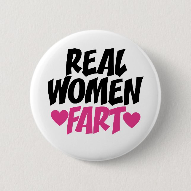 Badge Rond 5 Cm Vrai Femmes Fart (Devant)