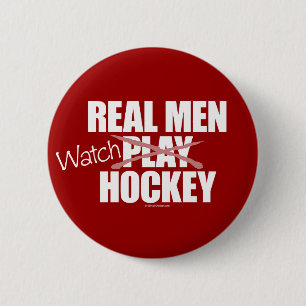 Badge Rond 5 Cm Vrai hockey de montre d'hommes