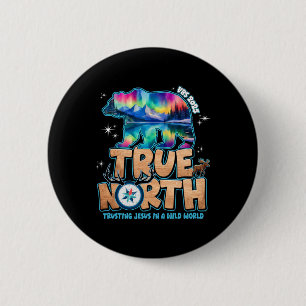 Badge Rond 5 Cm Vrai Nord Vbs 2025 Faire Confiance à Jésus Wildern