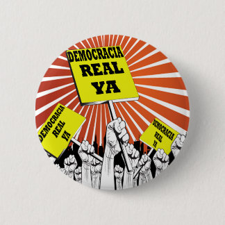 Badge Rond 5 Cm Vrai Ya insigne de bouton de Democracia