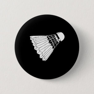 Badge Rond 5 Cm Vraiment comme le volant de badminton