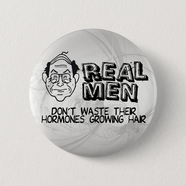 Badge Rond 5 Cm Vrais hommes (Devant)