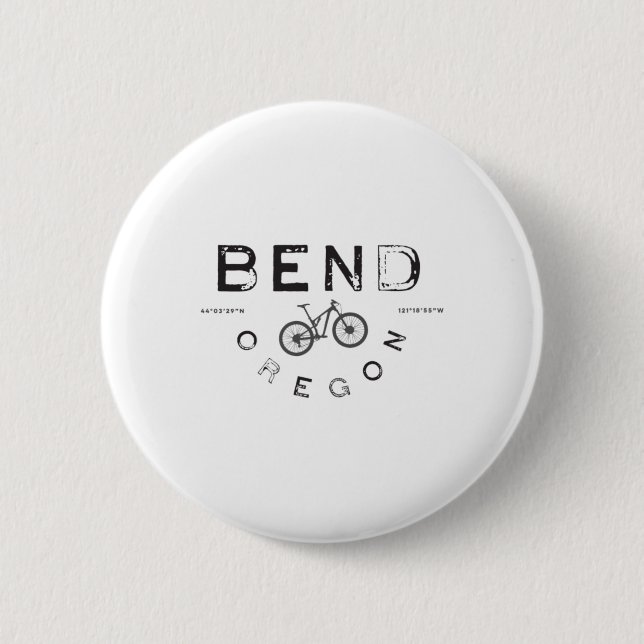 Badge Rond 5 Cm VTT à Bend Oregon (Devant)