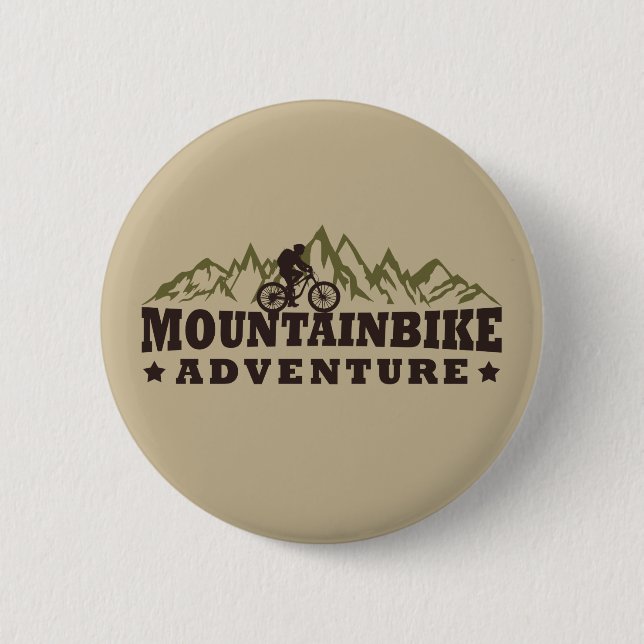 Badge Rond 5 Cm VTT aventure (Devant)