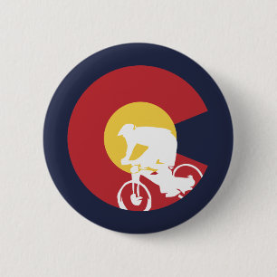 Badge Rond 5 Cm VTT Colorado