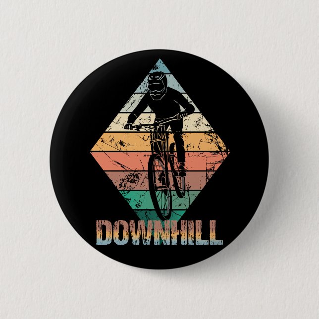 Badge Rond 5 Cm VTT Downhill (Devant)