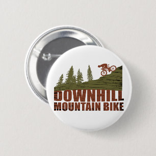 Badge Rond 5 Cm VTT Downhill Vélos de Montagne