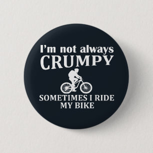 Badge Rond 5 Cm VTT Vélo de Montagne Humour Citation Cyclisme Drôl