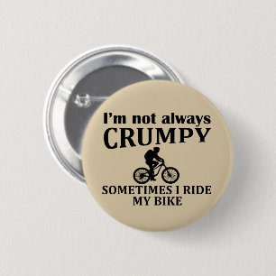 Badge Rond 5 Cm VTT Vélo de Montagne Humour Citation Cyclisme Drôl