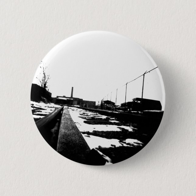 Badge Rond 5 Cm Vue au sol des voies de circulation (Devant)