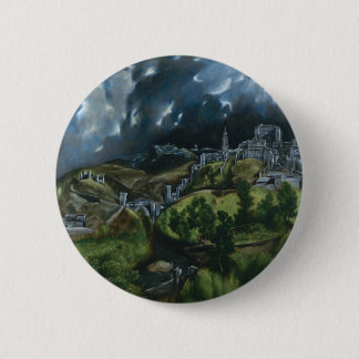 Badge Rond 5 Cm Vue de Tolède, El Greco