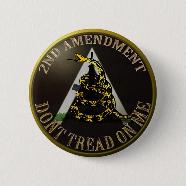 Badge Rond 5 Cm Vues de fer/Molon Labe (Devant)