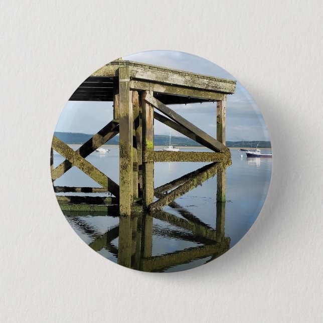 BADGE ROND 5 CM VUES DU PAYS DE GALLES (Devant)