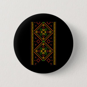 Badge Rond 5 Cm Vyshyvanka Broderie Ukrainienne Brodée Pro Ukr