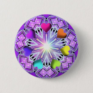 Badge Rond 5 Cm W2 pourpre