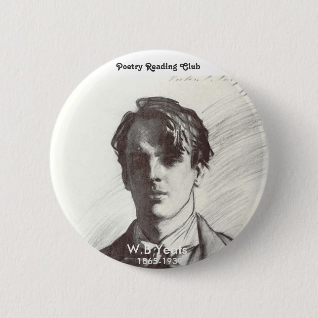 Badge Rond 5 Cm W.B. Yeats (Devant)