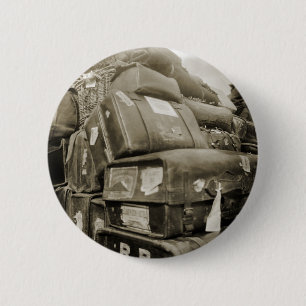 BADGE ROND 5 CM WAGON SUITCASE 1890