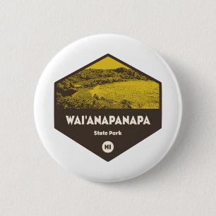 Badge Rond 5 Cm Wai'anapanapa State Park Hawaii