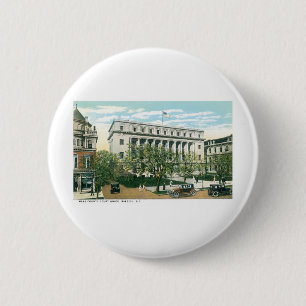 Badge Rond 5 Cm Wake County Courthouse, Raleigh, Caroline du Nord