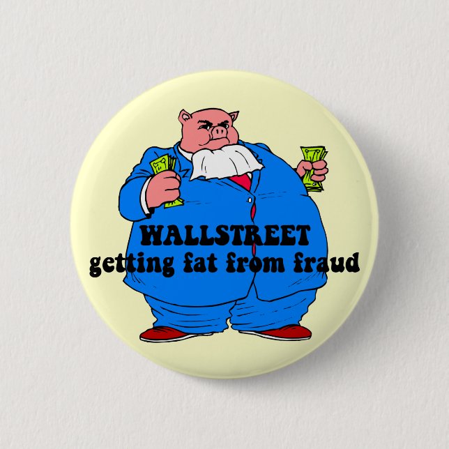 Badge Rond 5 Cm Wallstreet drôle (Devant)