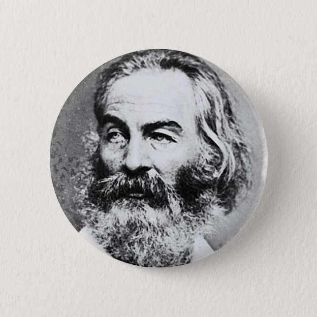 Badge Rond 5 Cm Walt Whitman (Devant)