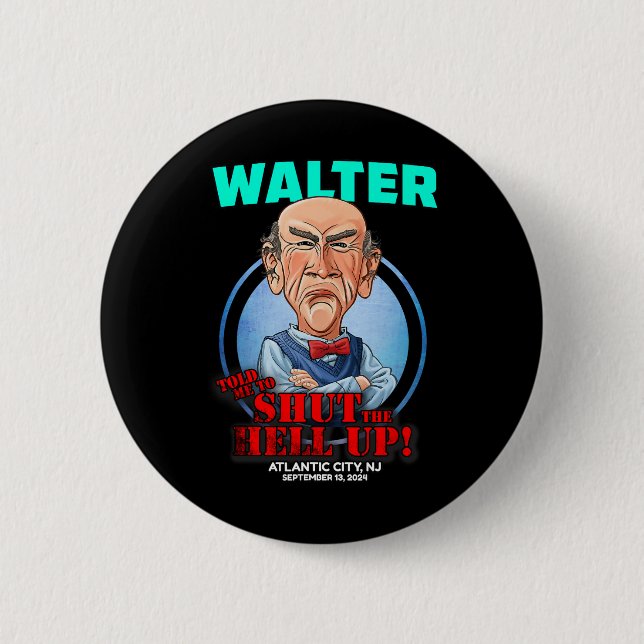 Badge Rond 5 Cm Walter Atlantic City (Devant)