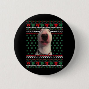 Badge Rond 5 Cm Walter Dog Meme Ugly Christmas Sweater Xmas Funny 