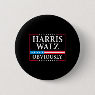 Badge Rond 5 Cm Walz Président Kamala Harris Waltz Elect