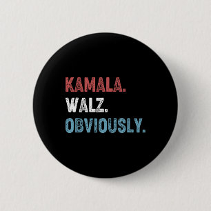Badge Rond 5 Cm WAlzheimer Évidemment 2024 Harris Waltz 2024 Ellis