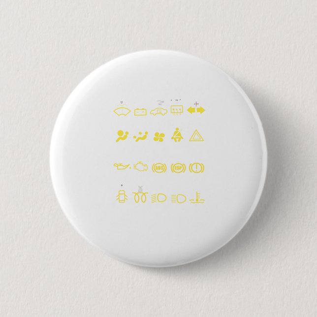 Badge Rond 5 Cm Warning signs 101 (Devant)