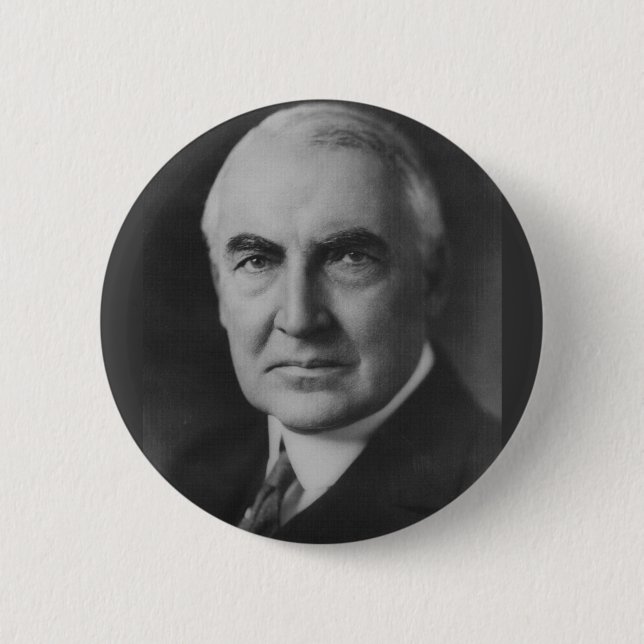 Badge Rond 5 Cm Warren G. Harding 29 (Devant)