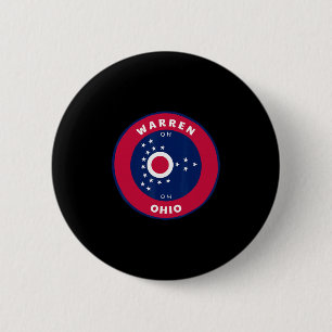 Badge Rond 5 Cm Warren Ohio Oh Drapeau Dge Roundlet Souvenir