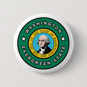 Badge Rond 5 Cm Washington