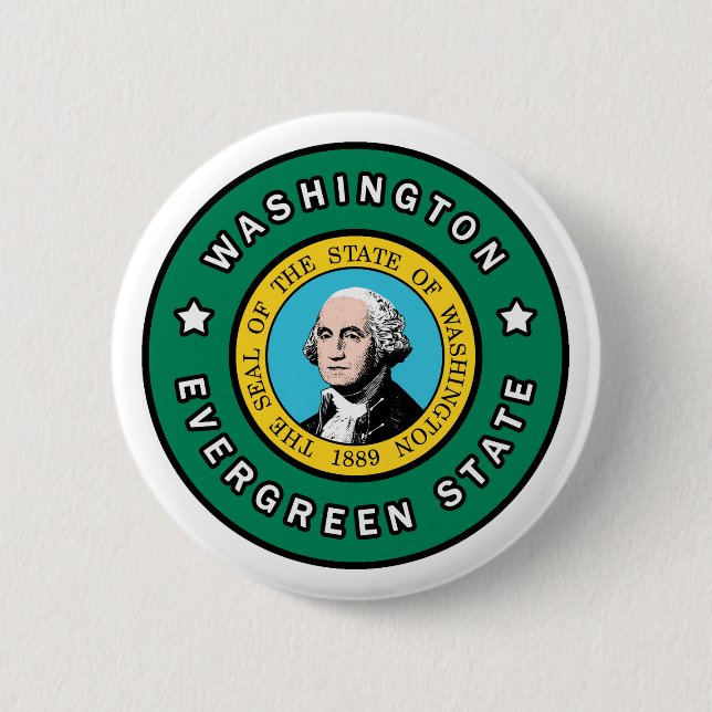 Badge Rond 5 Cm Washington (Devant)